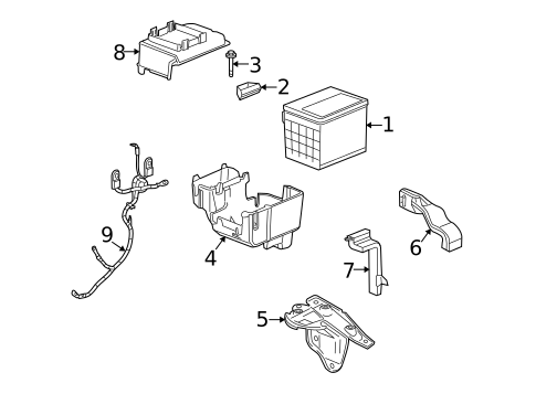 Battery for 2007 Pontiac Torrent #0