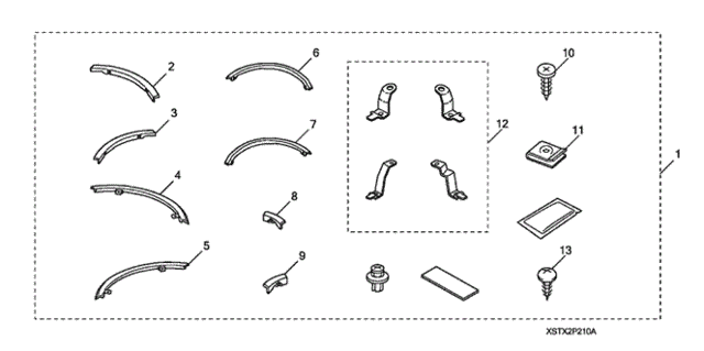 Fender Garnish (2) for 2012 Acura MDX #0