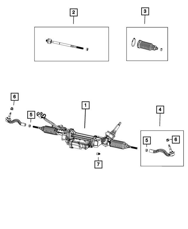 68624833AA - Steering: Rack And Pinion Gear for Mopar Image image