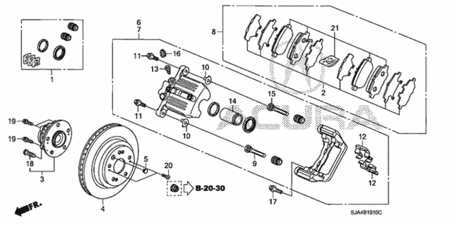 Rear Brake for 2006 Acura RL #0