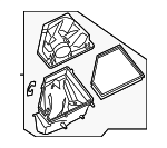 13718580424 - Engine: Air Cleaner Assembly for BMW: 230i, 230i xDrive, 330e, 330e xDrive, 330i, 330i xDrive, 430i, 430i Gran Coupe, 430i xDrive, 430i xDrive Gran Coupe Image