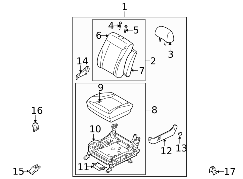 Power Seats for 2005 Kia Amanti #0