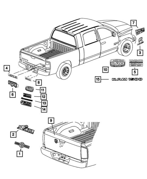 Nameplates for 2012 Ram 2500 #0