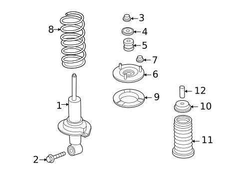 Struts & Components for 2006 INFINITI QX56 #0