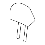 82140T95A01ZA - Body: Headrest for Honda Image