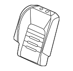 82121T95A01ZA - Body: Seat Back Cover for Honda Image