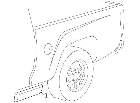 Exterior Trim - Pick UP Box for 2006 Isuzu i-280 #0