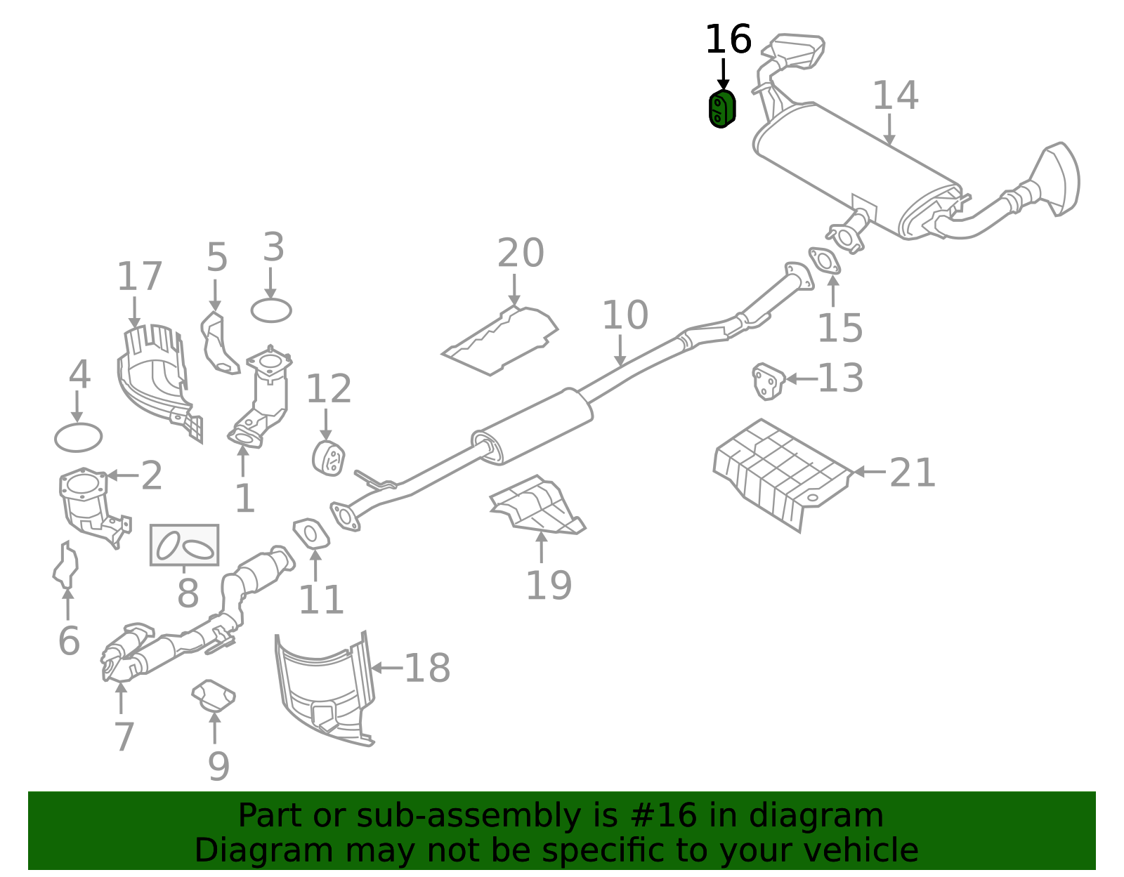 2003-2026 Nissan Exhaust System Hanger 20651-5L300 | OEM Parts Online