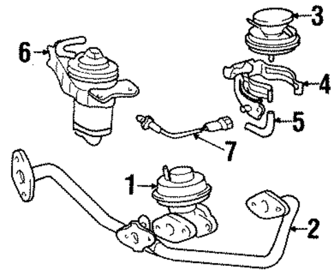 EGR System for 1995 Toyota T100 #0