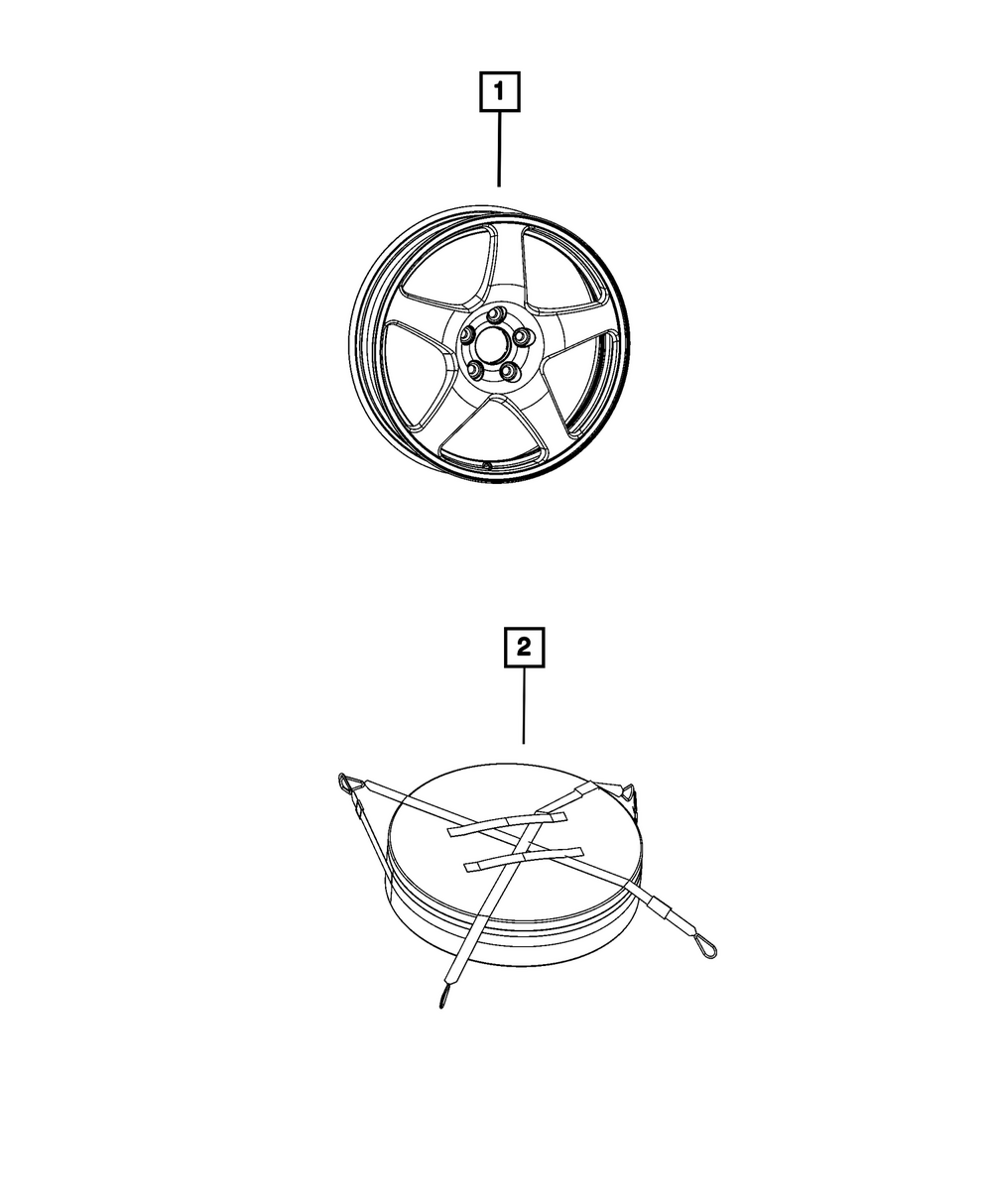 Aluminum Wheel - Mopar (68644644AA)