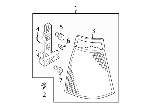 Tail Lamps for 2003 Volkswagen Jetta #1