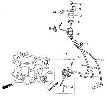 A/C Valve - Tubing (Sanden) for 1984 Honda Civic #0