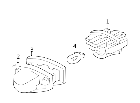 License Lamps for 2010 Honda Element #0