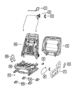 1UV05DX9AA - Interior Trim: Seat Release Bezel for Mopar Image