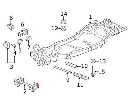 Frame & Components for 2010 GMC Yukon #1