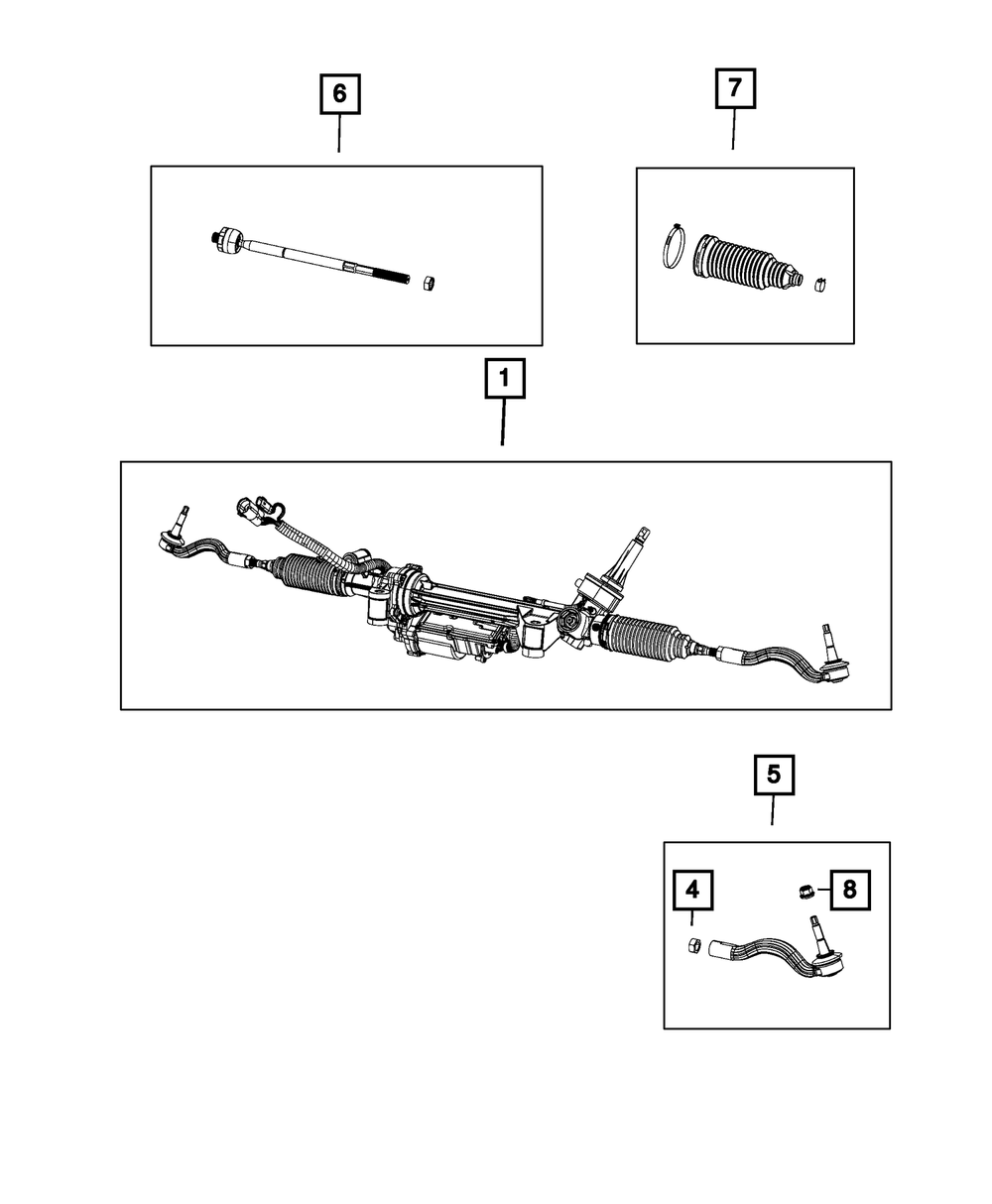 Rack And Pinion Gear - Mopar (68624826AA)