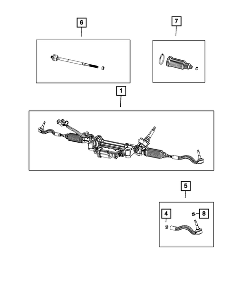 Steering Gear for 2020 Dodge Durango #0