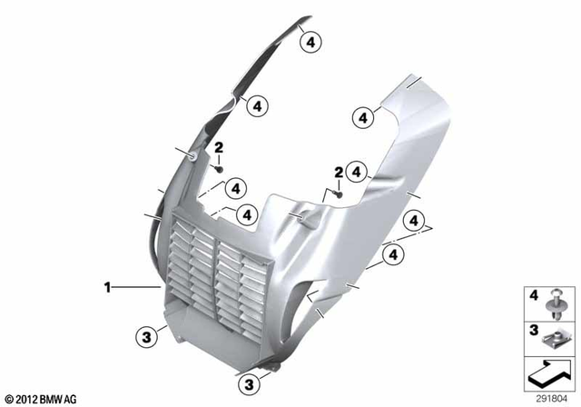 46637725014 - : Grille Cover for BMW-Motorrad Image