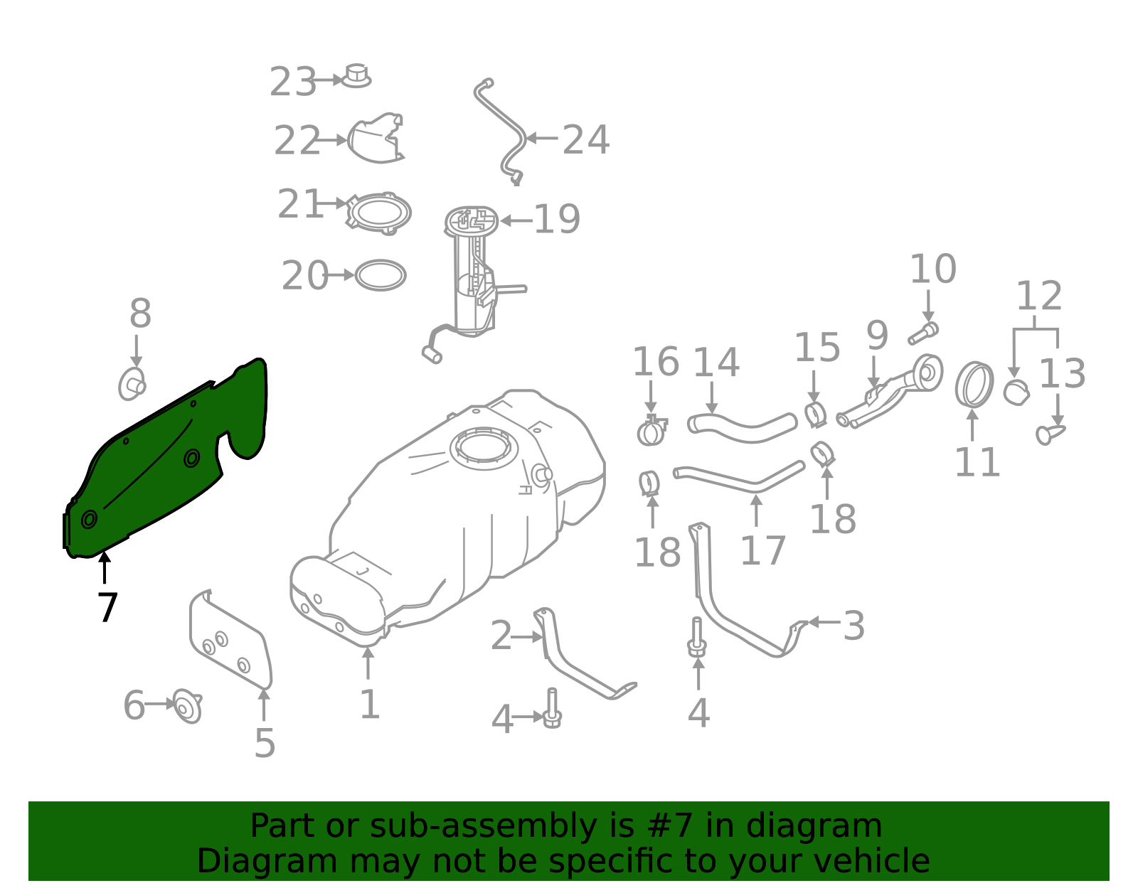 2016-2019 Nissan TITAN XD Fuel Tank Shield 17285-EZ40B | TascaParts.com