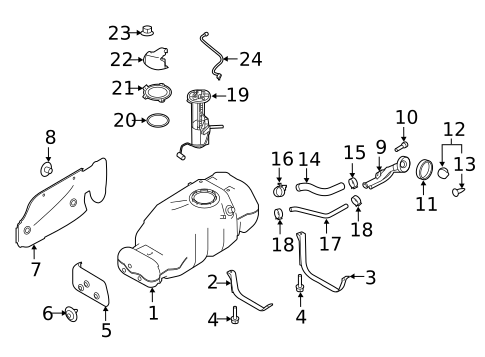 Fuel System Components for 2017 Nissan TITAN XD #0
