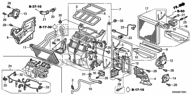 Heater Unit for 2008 Honda CR-V #0