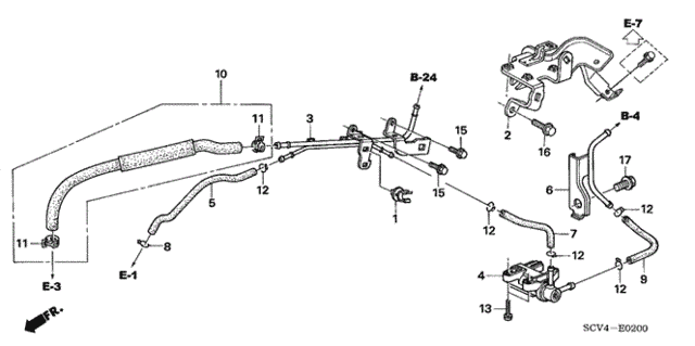 Install Pipe - Tubing for 2005 Honda Element #0