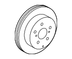 424310R010 - Brakes: Disc Brake Rotor for Toyota Image