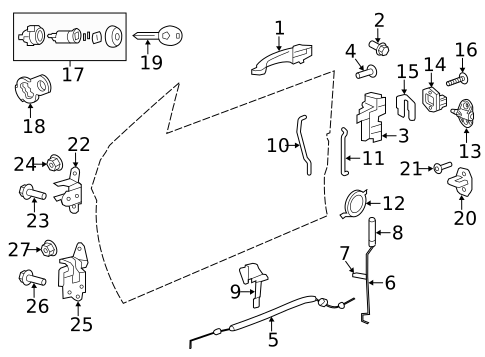 Front Door for 2011 Chrysler 200 #1