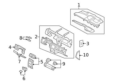 Instrument Panel for 2009 Dodge Durango #1