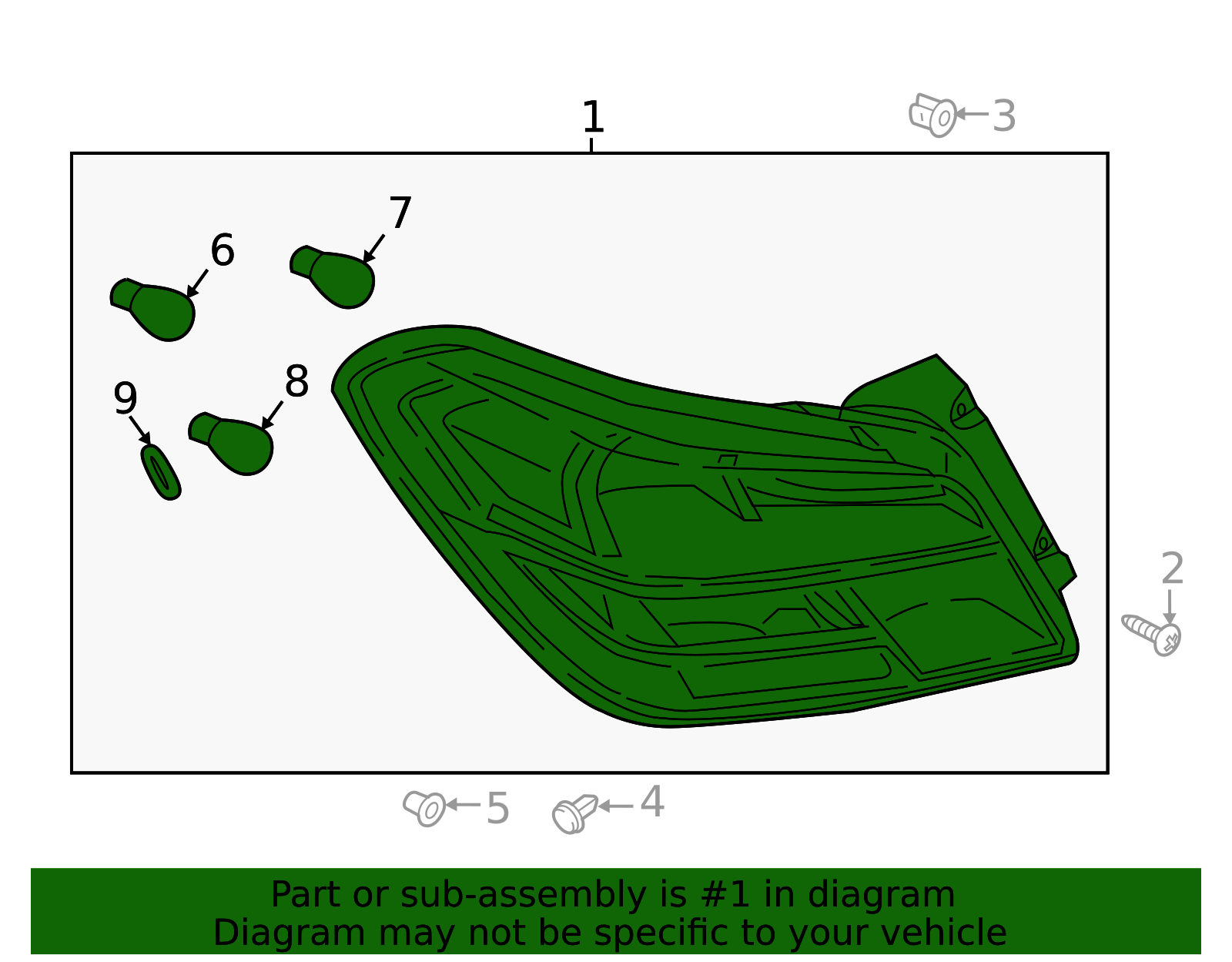 2021-2024 Mitsubishi Mirage G4 Tail Lamp Assembly 8330B263 | OEM