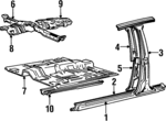 MB593517 - Body: Outer Rocker for Mitsubishi: Mirage Image