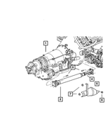 5142379AA - Propeller Shafts and U-Joints: Driveshaft Boot for Chrysler: 300 | Dodge: Charger, Magnum Image