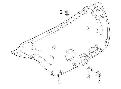 Interior Trim - Trunk for 2006 Hyundai Elantra #0