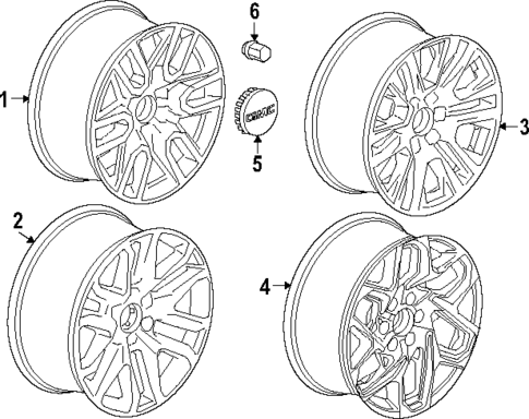 Wheels for 2021 GMC Sierra 1500 #1