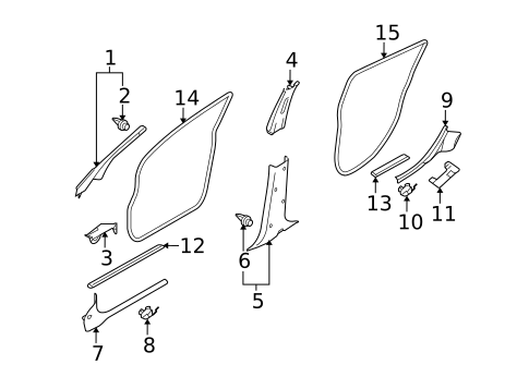Interior Trim - Pillars for 2010 Nissan Versa #0
