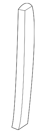 1J085318993A - Body: Side Trim for Volkswagen: Golf Image