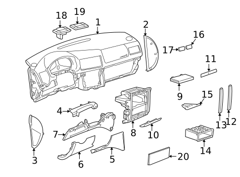 Instrument Panel for 2006 Volkswagen Golf #0