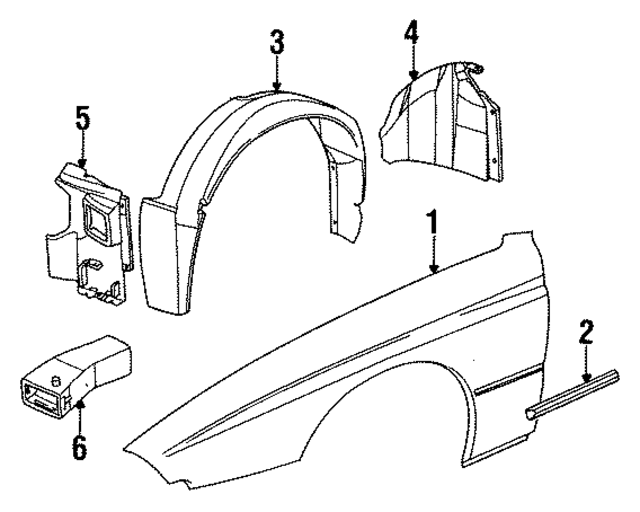 41358108431 - Body: Fender for BMW Image