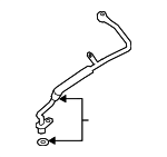 11428487485 - Engine: Oil Feed Tube for BMW: 750i xDrive, M550i xDrive, M850i xDrive, M850i xDrive Gran Coupe, X5, X6, X7 Image