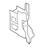 17117576828 - Cooling System: Bracket for BMW: 750i, 750i xDrive, 750Li, 750Li xDrive, 760Li Image