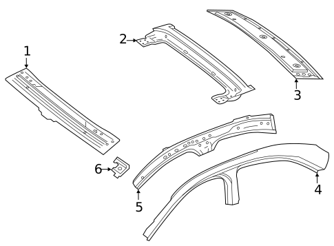 Roof & Components for 2020 Mercedes-Benz E350 #1