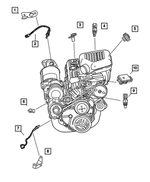 56029112AA - Electrical: Oxygen Sensor for Mopar Image