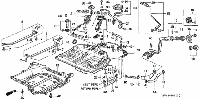 Fuel Tank (2) for 1997 Honda Accord #0