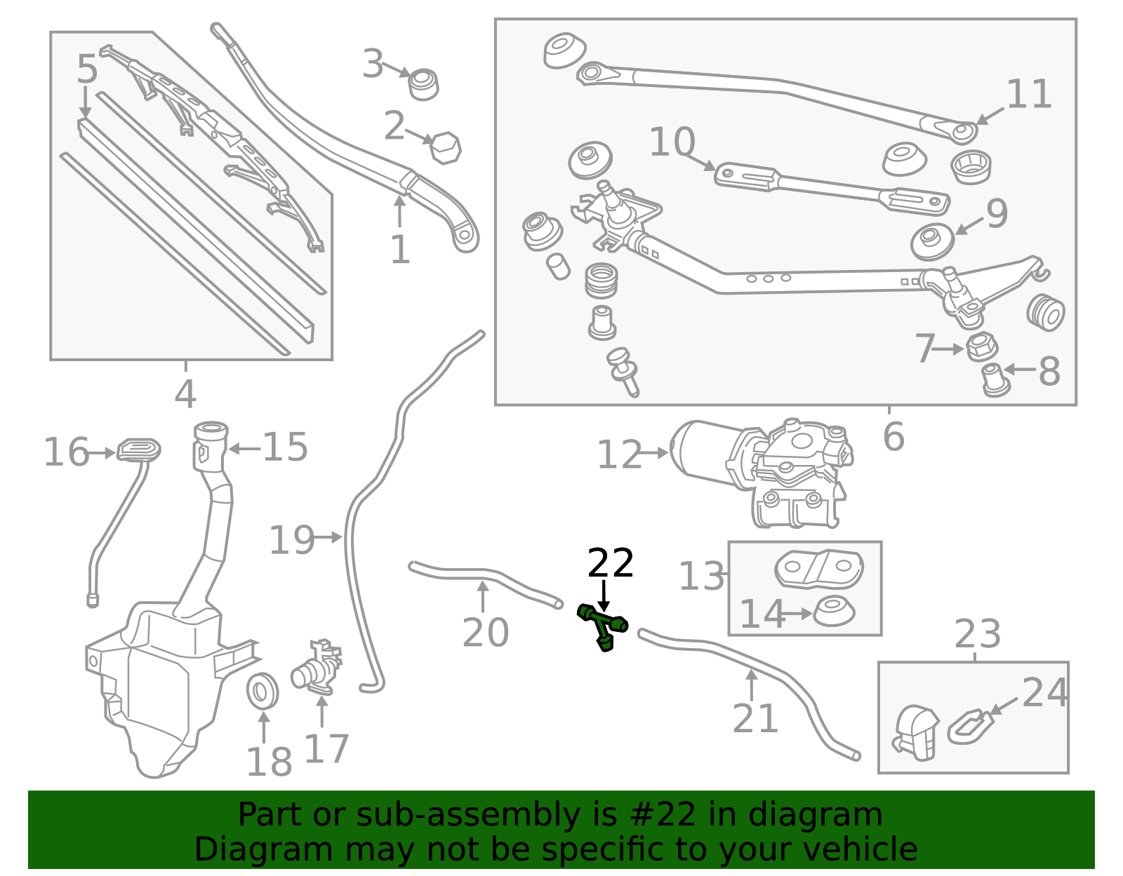 2003-2017 Honda Windshield Washer Hose Connector 76830-SR0-004 | OEM ...