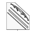 76620TK8A03 - : Wiper Blade for Honda: Odyssey Image