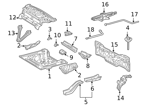 Rear Body for 1998 Toyota Corolla #0