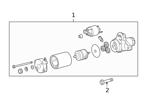 Starter for 2011 Lexus RX350 #1