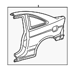 4646S5P418ZZ - : Quarter Panel for Honda: Civic Image