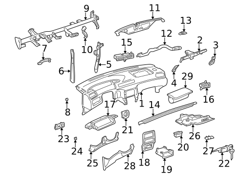 Ignition Lock for 2000 Toyota Camry #1