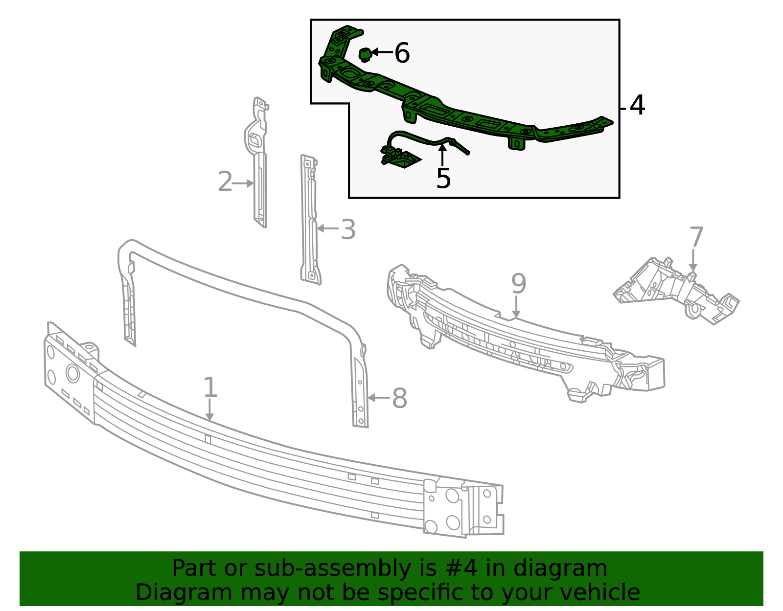 42770116 - 2021-2024 Chevrolet Trailblazer - Front Bumper Fascia Center ...